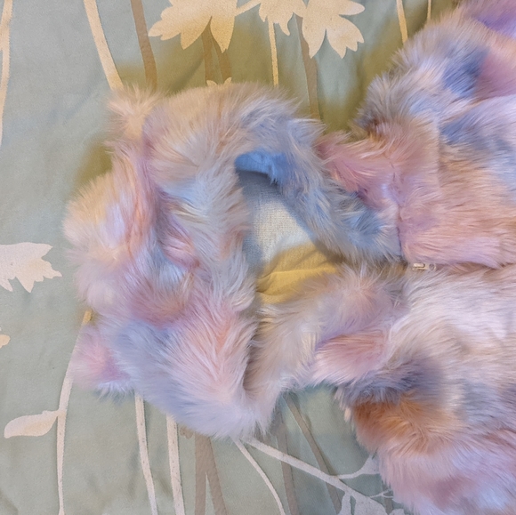 Girls Plush Zip Up Jacket size 6 - Picture 4 of 5